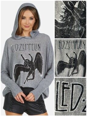Lauren Moshi Led Zeppelin Outline cashmere hoodie